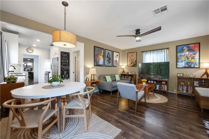 Dining and living room