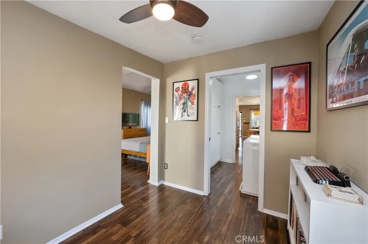 View from Office/Bonus room to laundry room and Bedroom