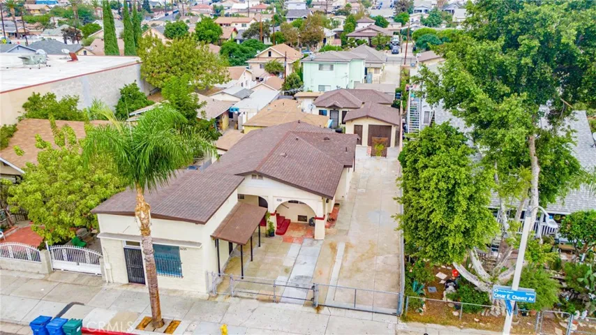 aerial view of the property