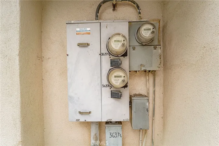 Electrical meters/panel.  Unit # 3637 1/4 and 3637 1/2.  Including 3637.