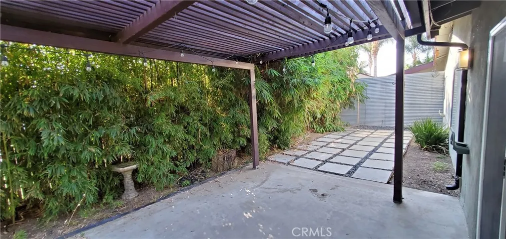 One of two large patios in full size back yard.