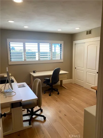 Bedroom being used as an office