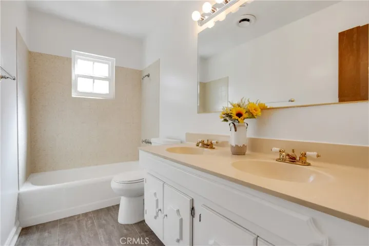 Second Bathroom with newly installed flooring