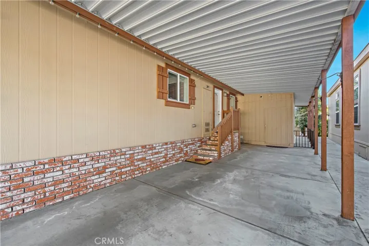 Storage at the back of the carport