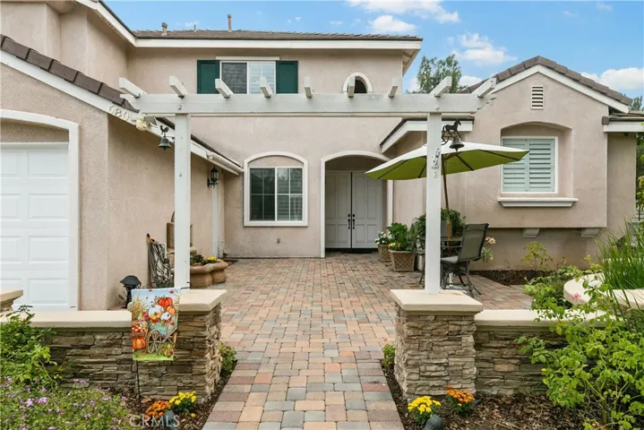 Courtyard with pavers