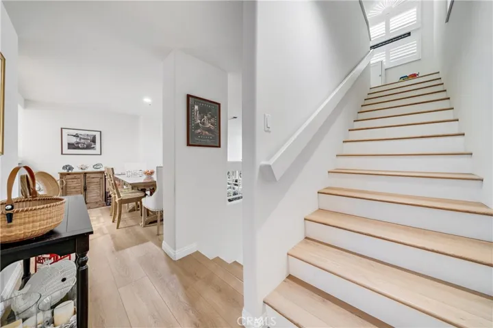 Vinyl plank flooring on stairs too