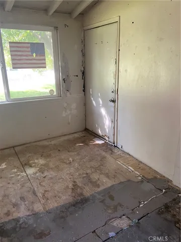 Looking at the front door.