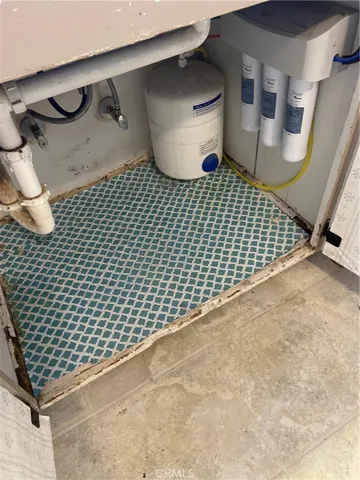 Under kitchen sink