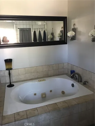 Jettet tub in the master bathroom