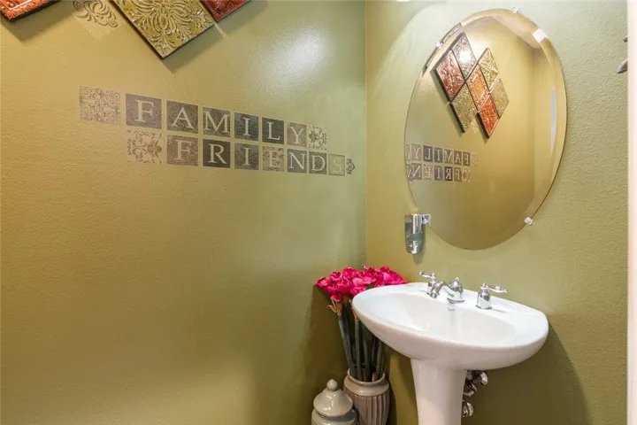 Downstairs powder room