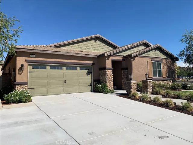 three-car driveway