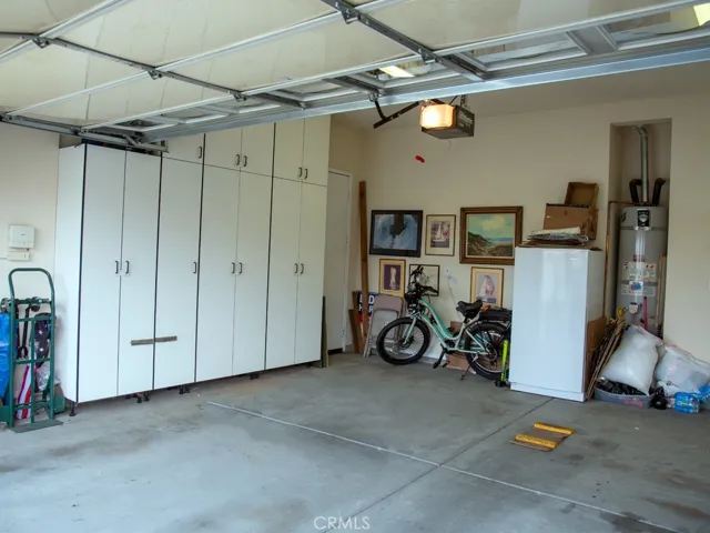LARGE GARAGE WITH CABINETRY