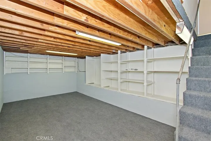 Basement good for exercise or crafts room