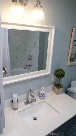 Master bathroom with skylight