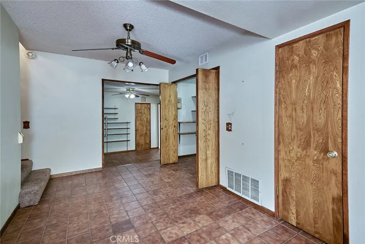 Staircase to the left and washer dryer hookup in the closet to the right