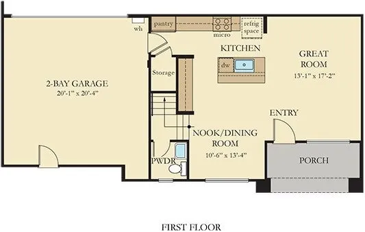 Residence 4 - Level 1 Floorplan