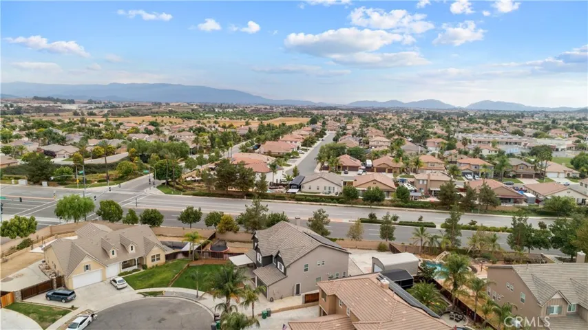 Another aerial view of your neighbors and your lot.  Notice the mountains in the background.