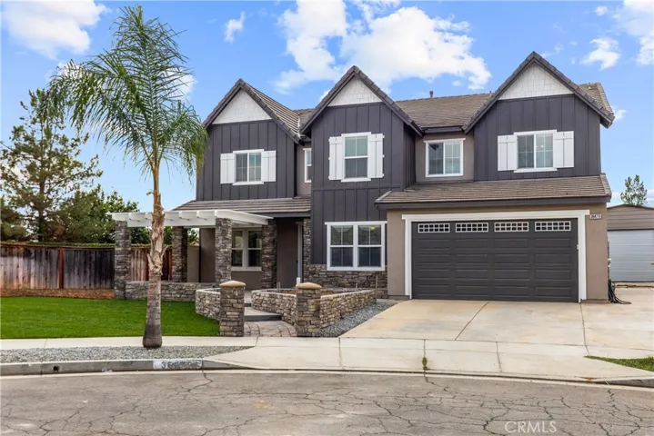 One of the largest lots in Adeline's Farms.  Home is at the end ot the cul-de-sac.  4 car garage and side RV parking.