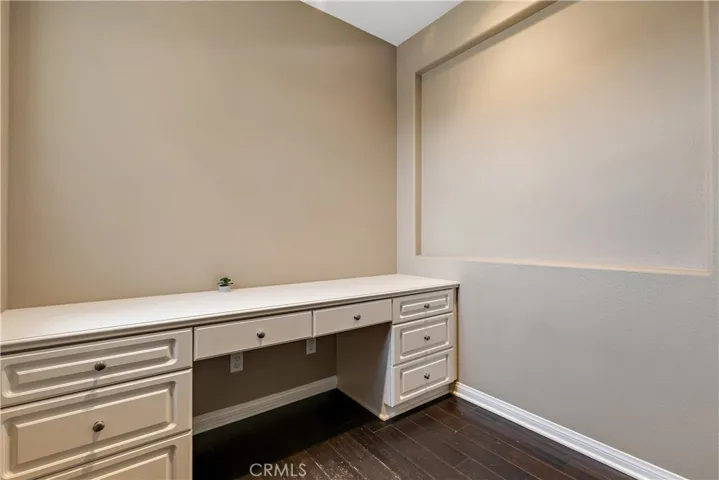 Built in desk, inside the office, study, or craft room
