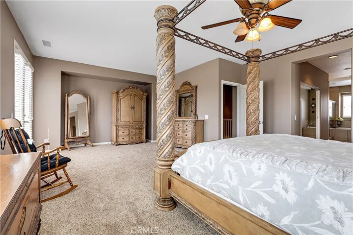 Master bedroom suite, there are two large walk in closets as you head towards the bathroom.