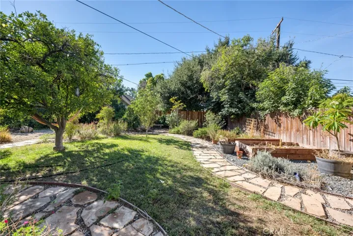 Rear garden walk