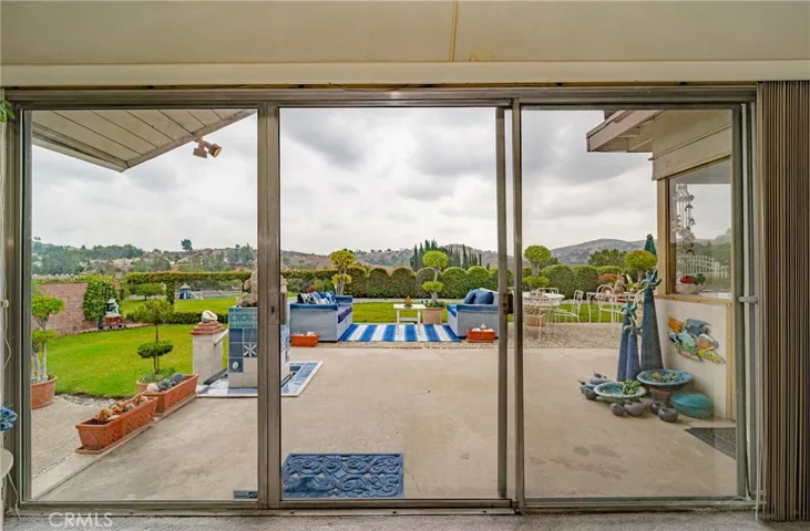 Family room view to lower patio