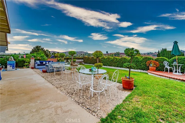 Backyard from kitchen
