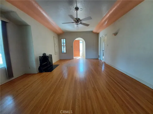 Living room facing the entry way