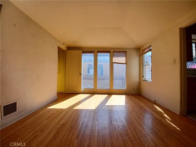 Dining room looking outside
