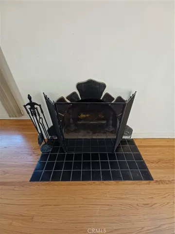 Living room fireplace