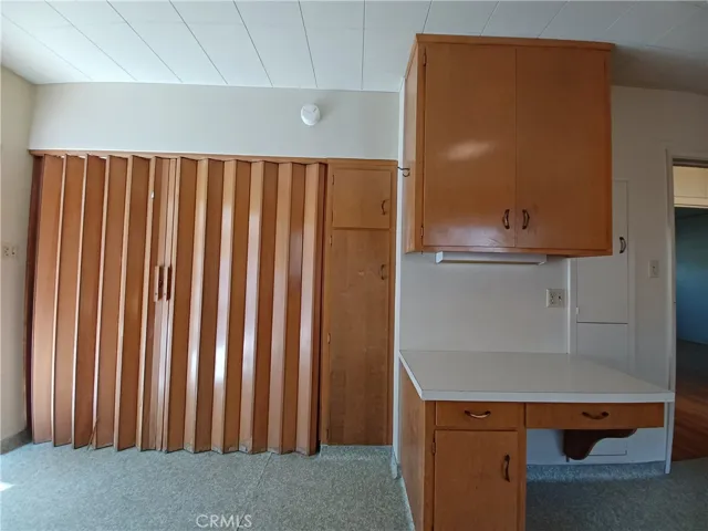 Kitchen desk and laundry area