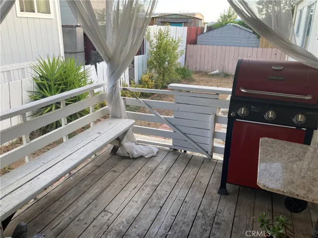 Deck off the Bonus Room.