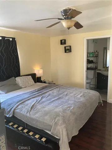 Second bedroom, with 3/4 bathroom (walk in shower) & 2 closets.