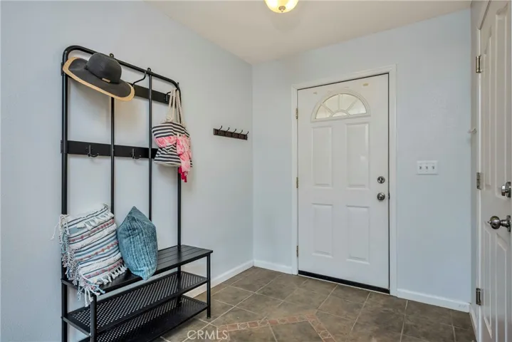 Elegant custom tile foyer