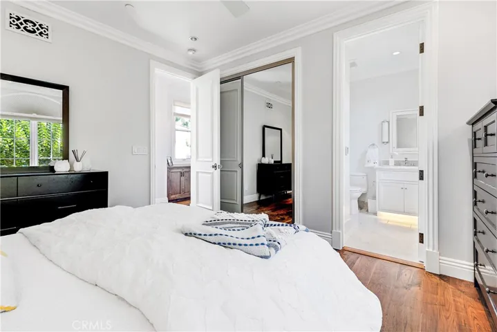 Bedroom #3 with en-suite bathroom with marble tile floors with radiant heat.