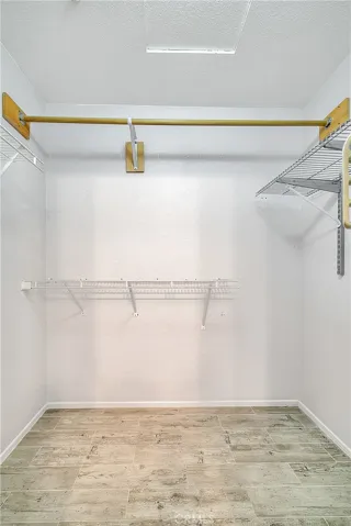 walk in closet at master bath