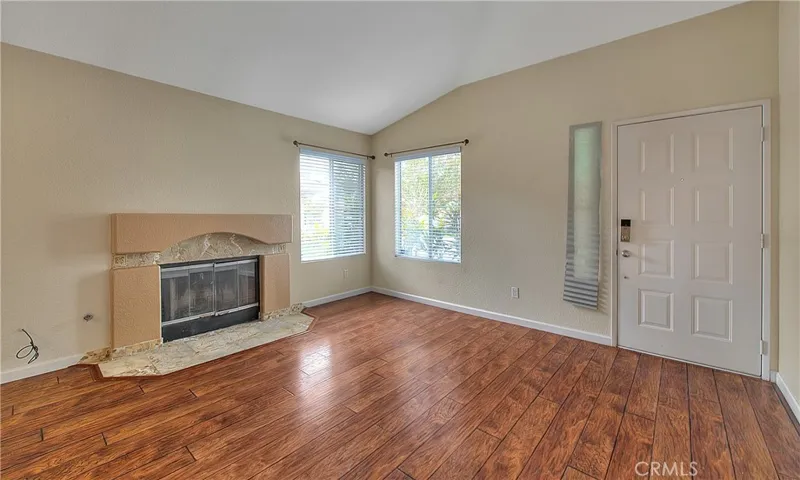 Fire place in living room