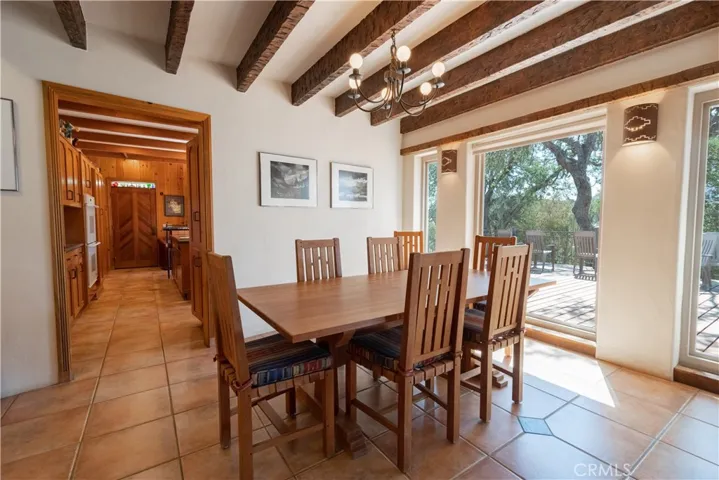 Dining area with stellar views
