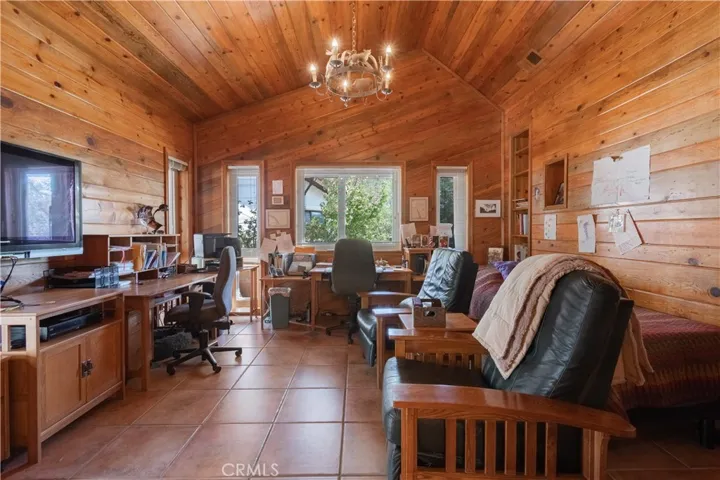 One of the bedrooms also used as an office