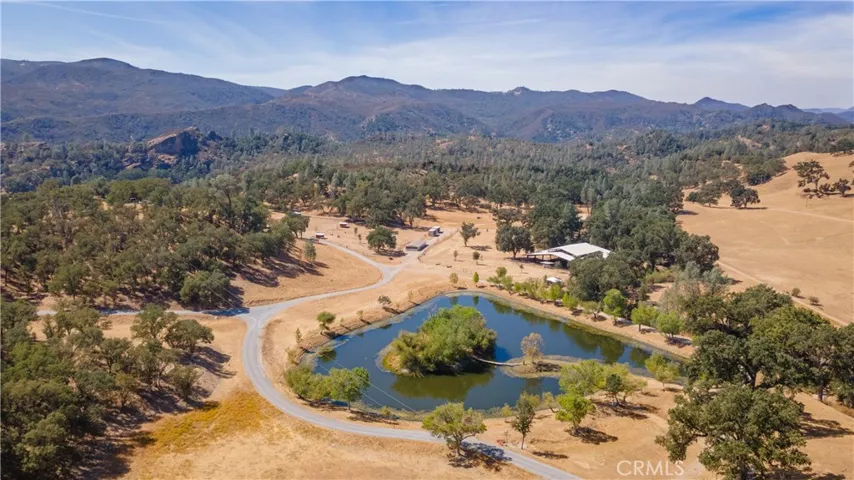 Aerial view of "Donut Pond"
