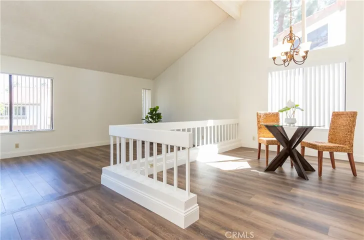 Enter to living and dining rooms.