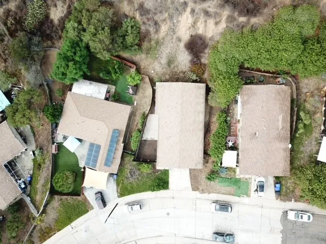 Middle home aerial view.