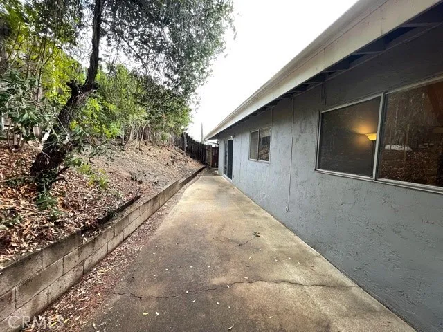 Side yard off of living room.