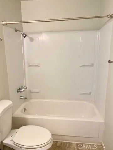 Hall bath/tub combo.