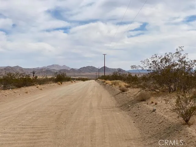 Looking east towards Barstow Rd.  Power access in front of the property