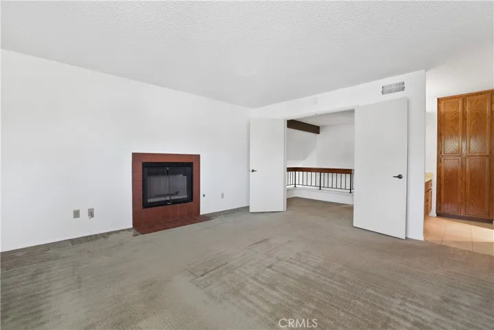Master suite gas fireplace