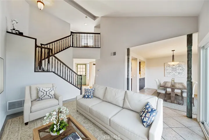 Living area is Virtually Staged