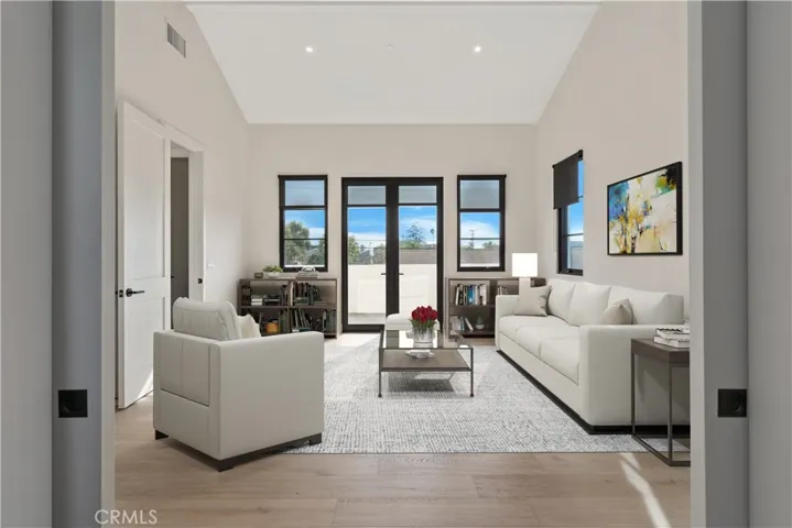 Large loft with adjoining office space.