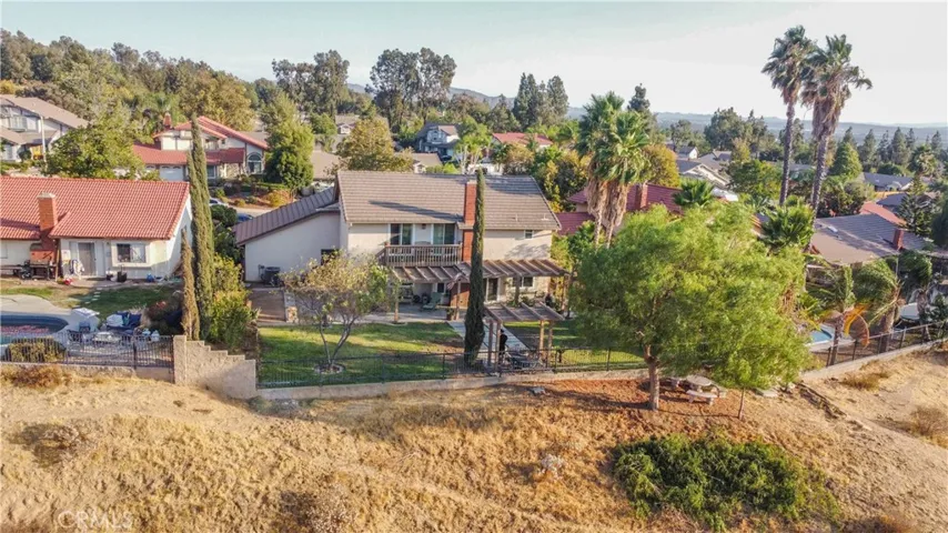 Aerial view of the home.