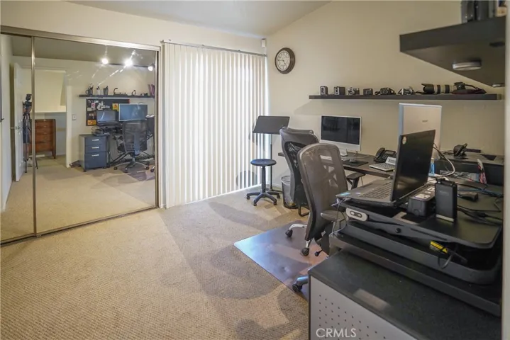 Third bedroom used as an office space
